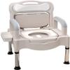 Height-Adjustable Portable Commode Chair for Adults and Seniors view 1