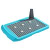 Portable Dog Toilet with Pee Post and Training Grid, Blue view 1