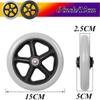 vikitim Wheelchair Front Wheels 6–8 Inch, Black/Gray Swivel Casters, Slip-Resistant Rubber Replacement Wheels for Rollators, Max. Load 120 kg, 6 Inch view 2