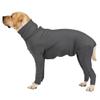 BT Bear Dog Recovery Suit, Postoperative Clothing for Abdominal Wounds or Skin Conditions, E-Collar Alternative, XXL Gray view 1