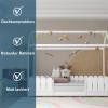 JINTAOMA Toddler Bed for Boys and Girls with Drawer and Guardrail, Solid Wood House Bed with Slatted Base, 90 x 200 cm, White view 4