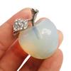 Manekieko Opalite Apple Crystal Healing Stone Figurine, 3 cm view 2