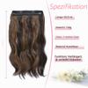 Invisible 20-Inch Wavy Hair Extensions with Transparent Wire view 2