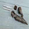 Riyex Dragon Head Vintage Antique Walking Stick Handle, Brown view 3