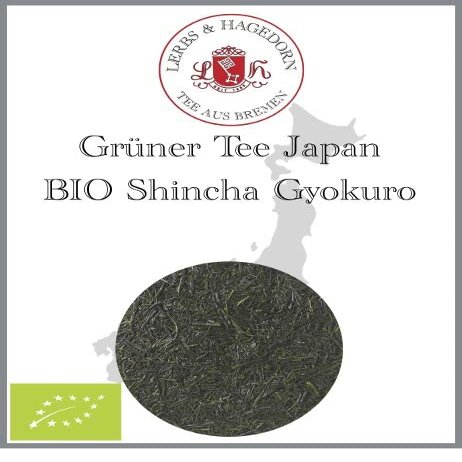 Lerbs & Hagedorn Organic Japanese Green Tea Shincha Gyokuro | Spinach-Seaweed Note, 1 kg (approx. 81 liters)