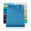 BaSaTex Fitted Sheets, 2-Pack, 60 x 120–70 x 140 cm, Royal Blue view 1
