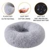 Calming Donut Dog & Cat Bed, Self-Warming Plush Faux Fur, 100 cm view 3