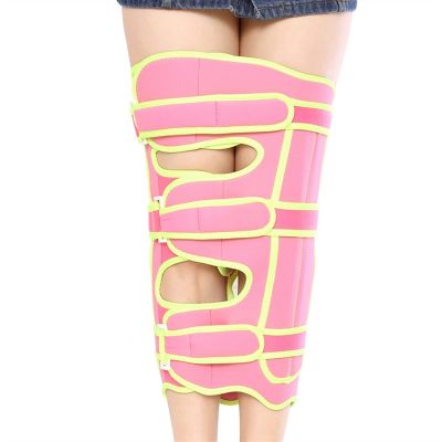 Adjustable O/X-Leg Correction Strap, Comfortable Bow-Leg and Knee-Valgus Posture Corrector, Leg-Smoothing Bandage for Adults and Children (Color: Pink, Size: