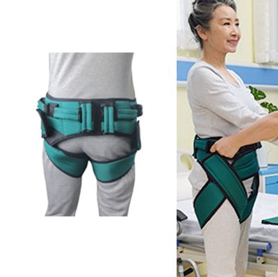 Rehabilitation Belt, Care Belt, Walking Gait Belt, Transfer Belt with Leg Loops, Patient Stand-Up Training Aid with Handle