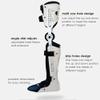 Hinged Knee-Foot Brace, ROM-Adjustable Post-Op Orthosis, Full-Leg Knee Stabilizer, Left, M view 2