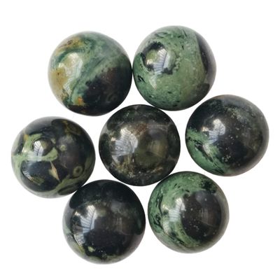 Manekieko 7-Piece Natural Kambaba Jasper Crystal Sphere Set, 20 mm