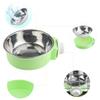 XINMEIWEN 2-Pack Stainless Steel Hanging Bird Feeder Cups, Green view 3