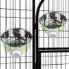 XINMEIWEN 2-Pack Stainless Steel Hanging Bird Feeder Cups, Green view 4