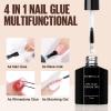 TOMICCA 4-in-1 Nail Glue for Nail Tips, 15 mL view 2
