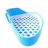 Bunny Litter Box with Corner Design, Small Animal Waste Bin for Rabbits, (Blue) view 4