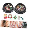 Halloween Skull Nail Stickers for Theme Parties, 2 Boxes view 4