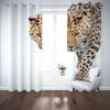 JSHEN Blackout Curtains for Kids' Room, Grommet Curtains, Set of 2, 3D Digital Print Leopard Pattern, 170 x 200 cm, Polyester view 4