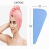 YQBFTC 2-Pack Microfiber Hair Turban Towels with Button view 4