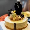 "Mr & Mrs" Cake Topper, Black Acrylic, Personalized view 2