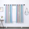 Star Blackout Curtains with Voile Sheers, Rainbow, 2 Panels, 132 x 160 cm view 2