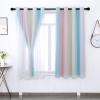 Star Blackout Curtains with Voile Sheers, Rainbow, 2 Panels, 132 x 160 cm view 3
