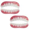 MXRFACTory Instant Denture Veneers, Silica Gel Temporary Dental Prostheses for Upper and Lower Jaw, 2 Pairs view 1