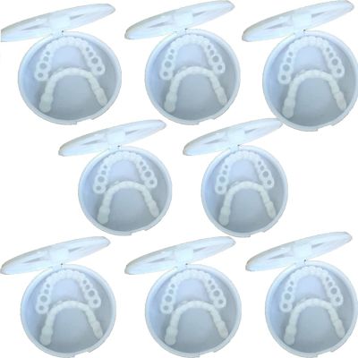 MXRFACTory Temporary Reusable Veneers, Natural Shades, Upper and Lower Teeth, 8 Pairs
