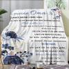 Personalized Blanket Gift from Granddaughter to Grandma, Soft Flannel Throw view 2