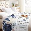 Personalized Blanket Gift from Granddaughter to Grandma, Soft Flannel Throw view 4
