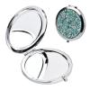 KYSUN 7 cm Compact Folding Pocket Mirror, 1x/2x, Green Diamond view 1