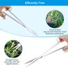 Ecoodisk 5-in-1 Aquascaping Tool Set for Aquariums, Rust-Resistant Stainless Steel Tweezers, Scissors and Spatula view 2