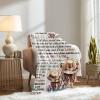 Personalized Blanket Gift for Mom, Soft Flannel Throw from Daughter view 2