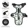 Naanle Palm Leaf Zebra No-Pull Dog Harness with Leash Clips view 3