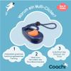 Coachi Multi-Clicker, Dog Clicker for Dog Training | Navy Blue/Coral view 2