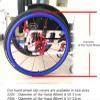 MXRFACTory 22/24-Inch Wheelchair Push-Rim Covers, 1 Pair, Non-Slip and Wear-Resistant view 3