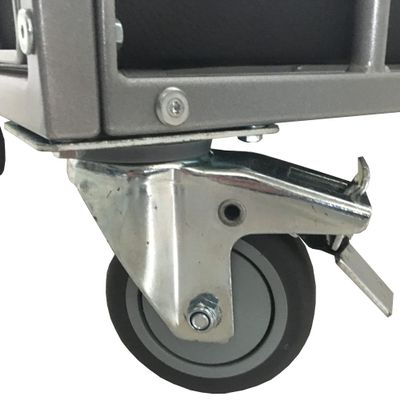 Set of 4 Swivel Casters with Brakes for BDSM Cage