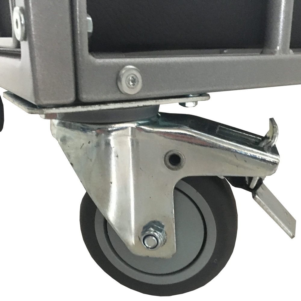 Set of 4 Swivel Casters with Brakes for BDSM Cage