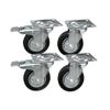 Set of 4 Swivel Casters with Brakes for BDSM Cage view 3