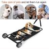 DATEN Pet Transport Stretcher with Wheels, Safety Belt, and 250 lb Capacity view 2