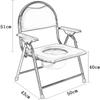 Samnuerly Folding Camping Toilet Commode and Shower Transport Chair view 4