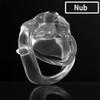 JSSMATE 2022 V5 Bio-Resin Chastity Cage with Click & Lock Ring, 40 mm, Transparent Standard view 4