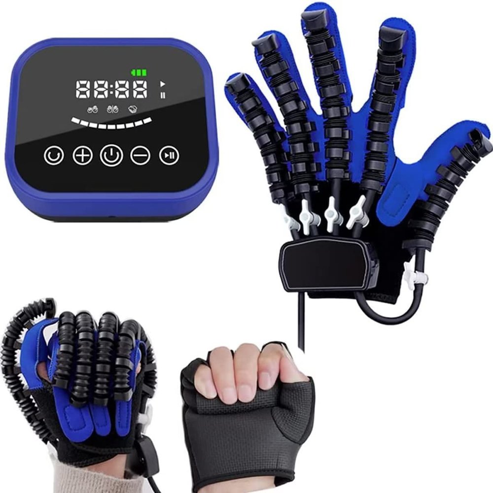 WXHN Finger and Hand Rehabilitation Robot Glove, Right Hand, Size L