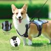 Naanle Sea Wave Oil Painting Dog Harness with Leash Clips view 2