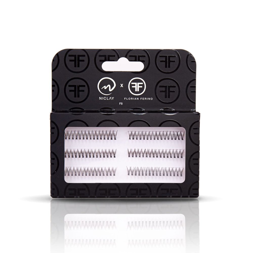 NICLAY Single Lashes, Natural Look, Length 8