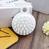 Scalp Massage Shampoo Brush with Soft Silicone Bristles, White view 1