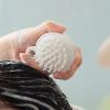 Scalp Massage Shampoo Brush with Soft Silicone Bristles, White view 4