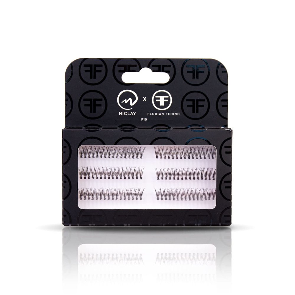 NICLAY Single Lashes, Natural-Look False Eyelashes, Length 10
