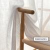 MANQILE Solid Voile Curtains for Living Room, White Yarn, Thickened Cotton and Linen, Simple Sheer Curtains view 2