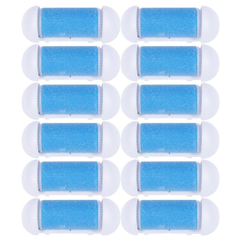 FOMIYES 12-Piece Replacement Rollers for Electric Foot Files