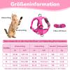 Adjustable Escape-Proof Cat Harness with Leash Set (Pink - L) view 2